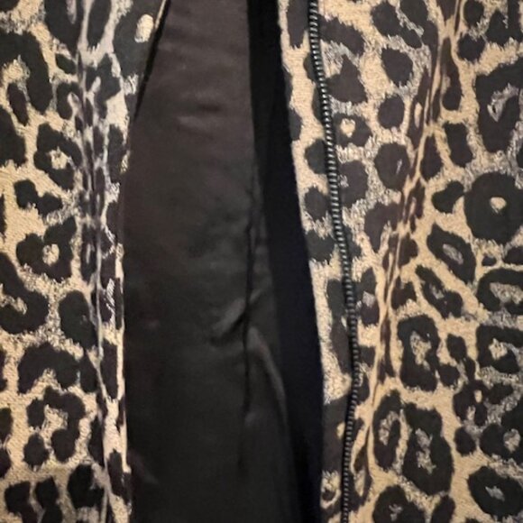 Zara Woman Ladies Leopard Print 3/4 Coat - Picture 3 of 8